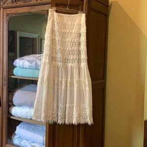 White lace skirt size 10 NWOT